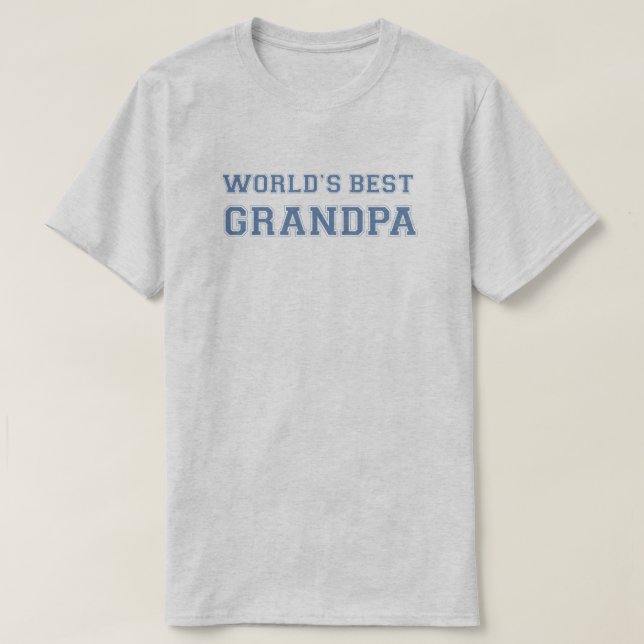 Camiseta El mejor abuelo del mundo (Diseño del anverso)