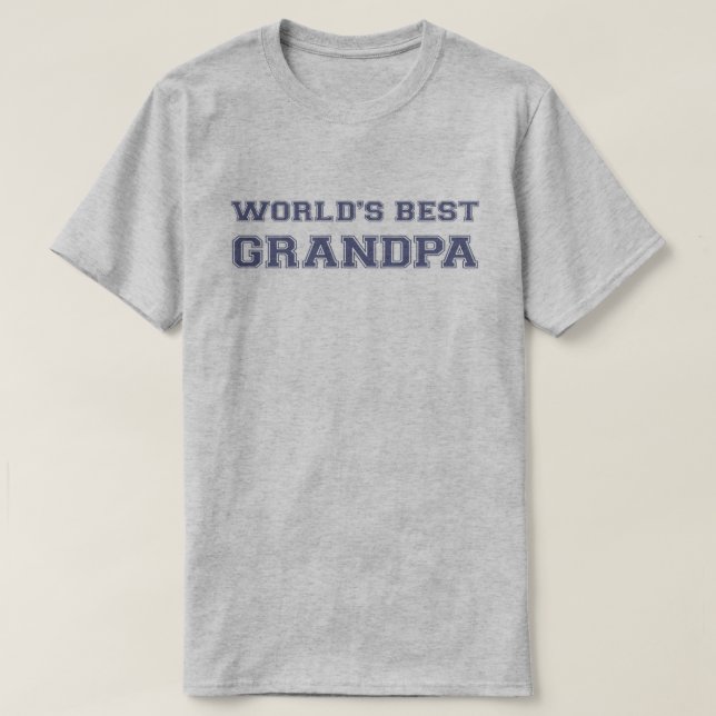 Camiseta El mejor abuelo del mundo (Diseño del anverso)