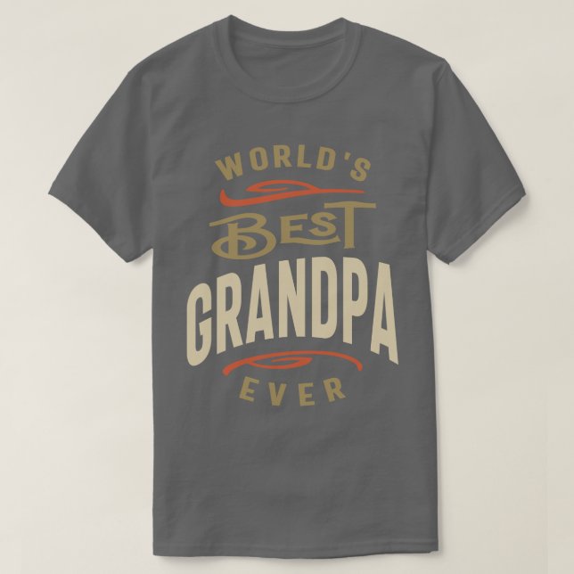 Camiseta El mejor abuelo del mundo es divertido (Diseño del anverso)