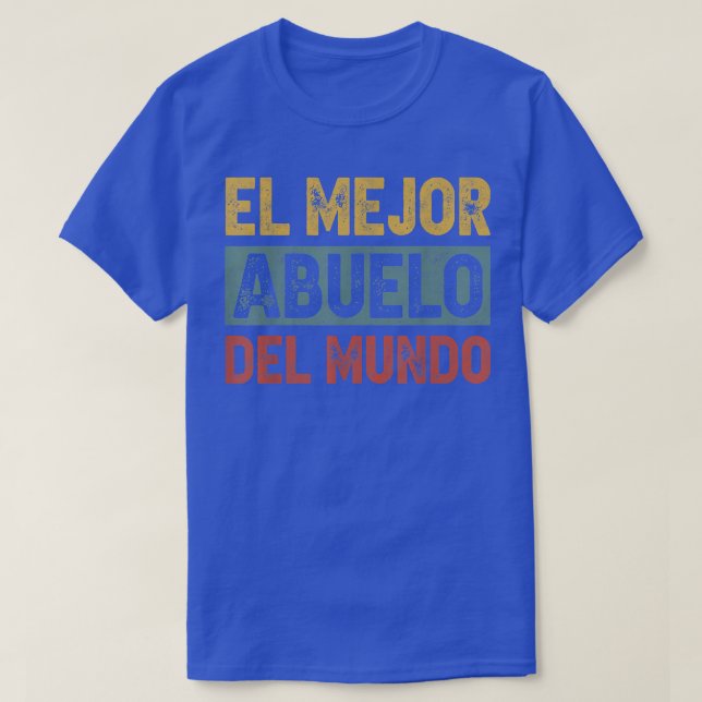 Camiseta El mejor abuelo del mundo hombres decoración retro (Diseño del anverso)