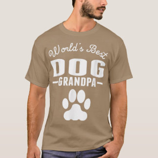 Camiseta El mejor abuelo del perro del mundo