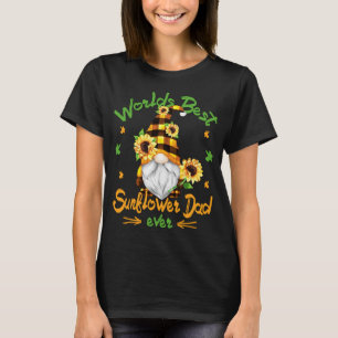 Camiseta El mejor abuelo divertido de papá de girasol Hippi