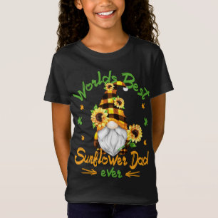 Camiseta El mejor abuelo divertido de papá de girasol Hippi