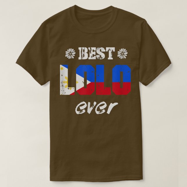 Camiseta El mejor abuelo filipino de la historia de los hom (Diseño del anverso)