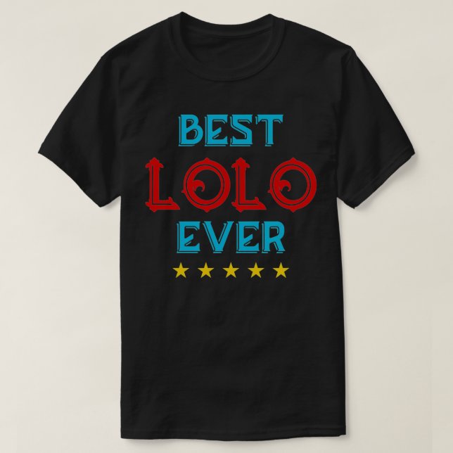 Camiseta El mejor abuelo filipino de Lolo (Diseño del anverso)