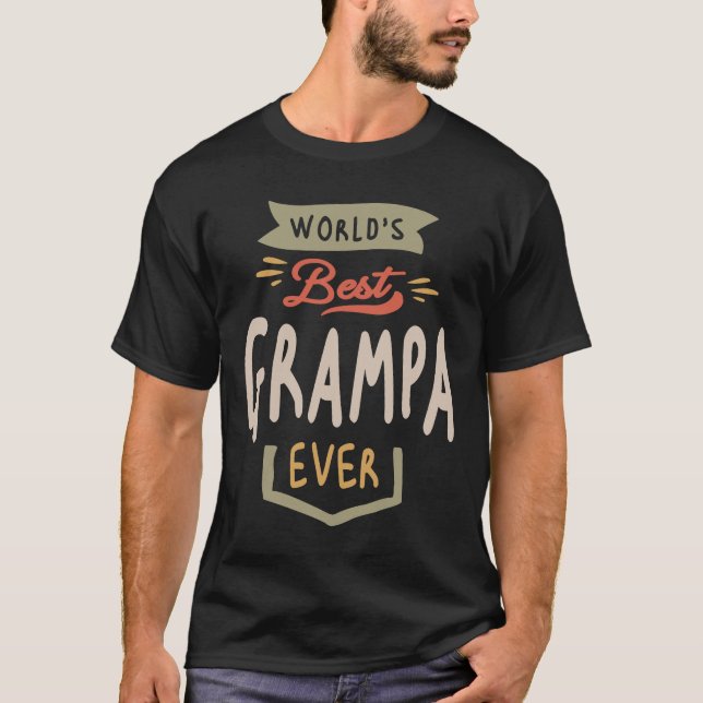 Camiseta El mejor abuelo gracioso del mundo (Anverso)