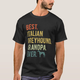 Camiseta El mejor abuelo italiano del perro amante de la gr