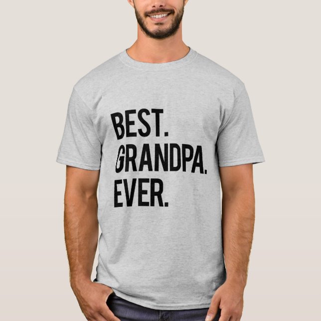Camiseta El mejor abuelo jamás fue un abuelo maravilloso (Anverso)