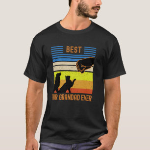 Camiseta El mejor abuelo peludo divertido vintage retro per