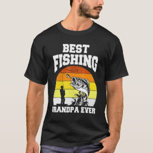 Camiseta El Mejor Abuelo Pescador De La Historia Carrete Ge