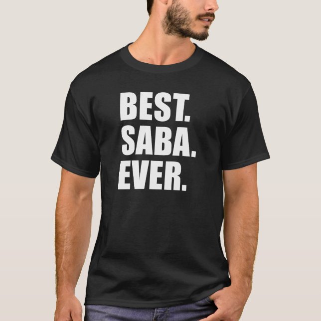 Camiseta El mejor abuelo siempre judío de Saba (EN (Anverso)