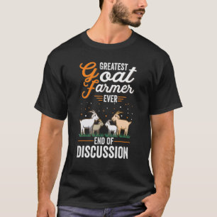 Camiseta El mejor agricultor de cabra del fin de la discusi