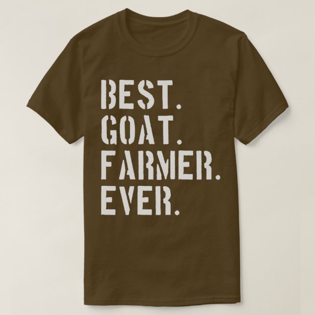 Camiseta El mejor agricultor de cabras siempre divertido (Diseño del anverso)