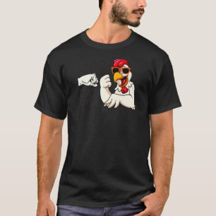 Camiseta El mejor agricultor de pollo de Cluckin de la hist