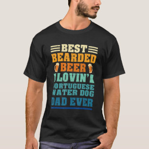 Camiseta El mejor amante de la cerveza barba, papá de perro