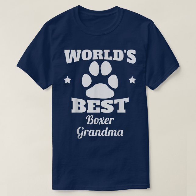 Camiseta El mejor amante de los perros abuelitos del mundo  (Diseño del anverso)