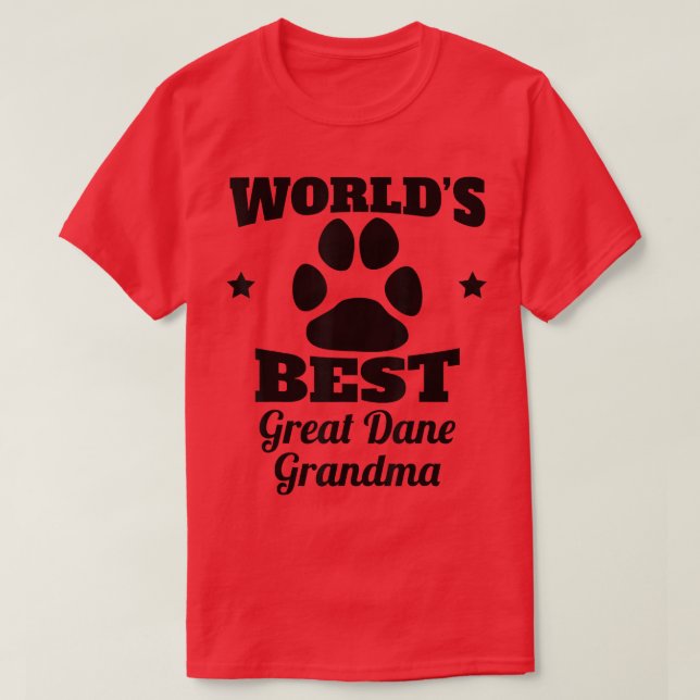 Camiseta El mejor amante del perro de la abuela del mundo  (Diseño del anverso)