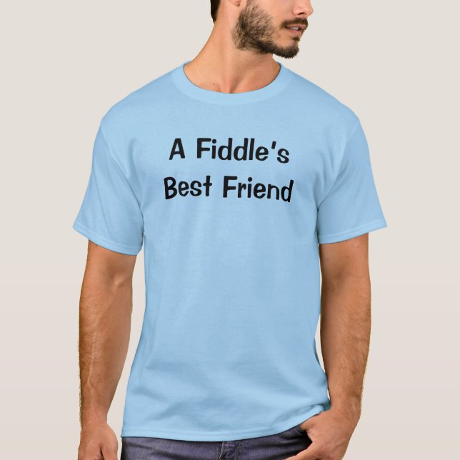 Camiseta El mejor amigo de Fiddle un divertido instrumento  (Anverso)