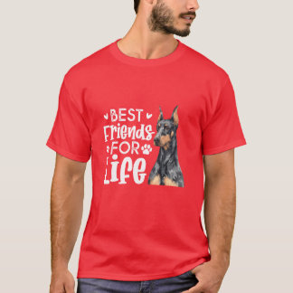 Camiseta El mejor amigo de la vida Doberman Pinscher