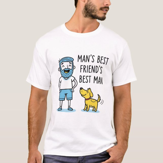 Camiseta El mejor amigo del hombre es el padre del padre (Anverso)