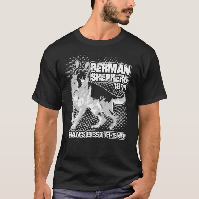 Camiseta El Mejor Amigo Del Pastor Alemán De 1899 (Anverso)