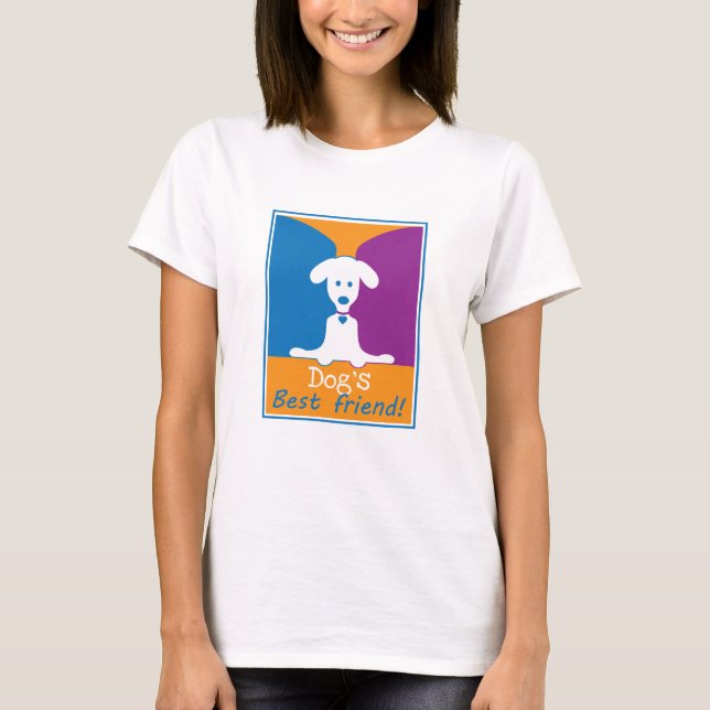 Camiseta el mejor amigo del perro (Anverso)
