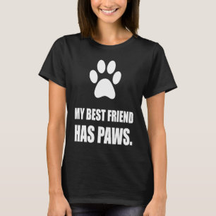 Camiseta El mejor amigo tiene el ventilador del Mascota Paw