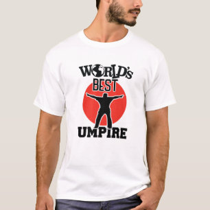 Camiseta El mejor árbitro azul del Béisbol divertido