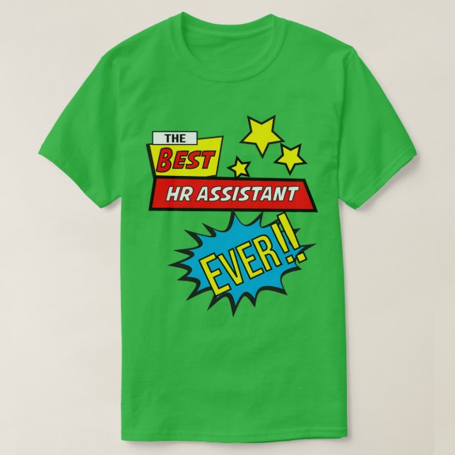 Camiseta El mejor asistente de recursos humanos de la histo (Diseño del anverso)