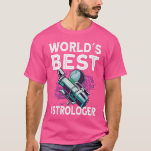 Camiseta El mejor astrólogo de mundos Espacio Galaxia Astro
