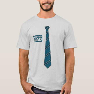 Camiseta El mejor azul de Guay del lazo de la etiqueta del