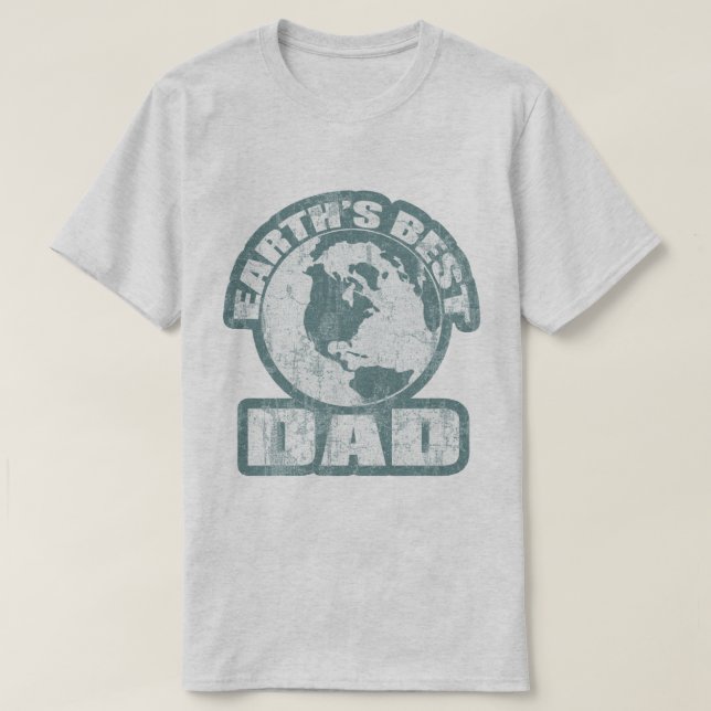 Camiseta El mejor azul del papá de las tierras (Diseño del anverso)