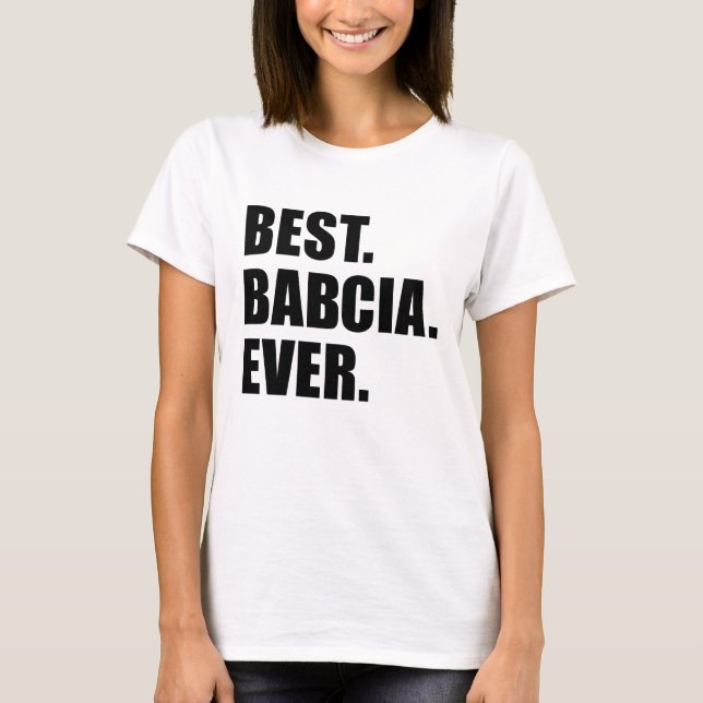 Camiseta El mejor Babcia nunca (Anverso)