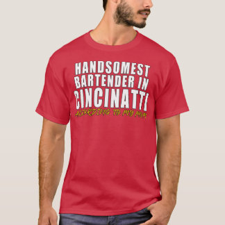 Camiseta El mejor barman de Cincinnati según mi