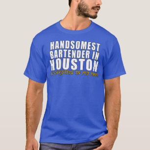 Camiseta El mejor barman de Houston según mi mo