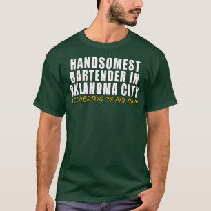 Camiseta El mejor barman de Oklahoma según
