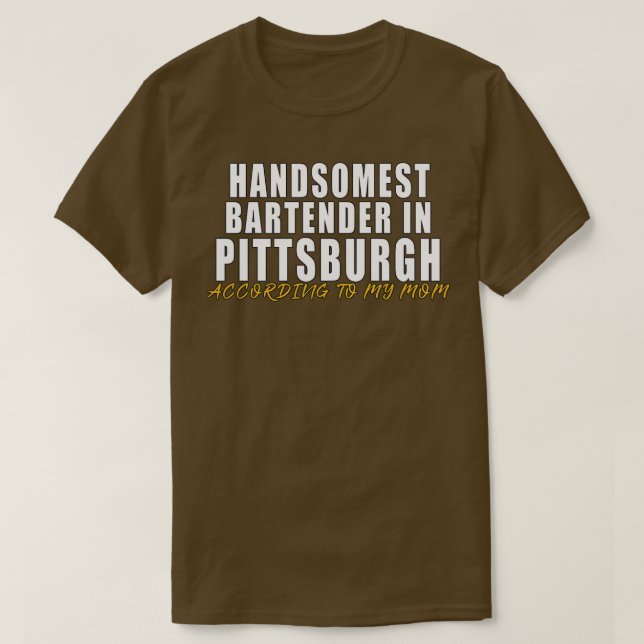Camiseta El mejor barman de Pittsburgh según mi (Diseño del anverso)