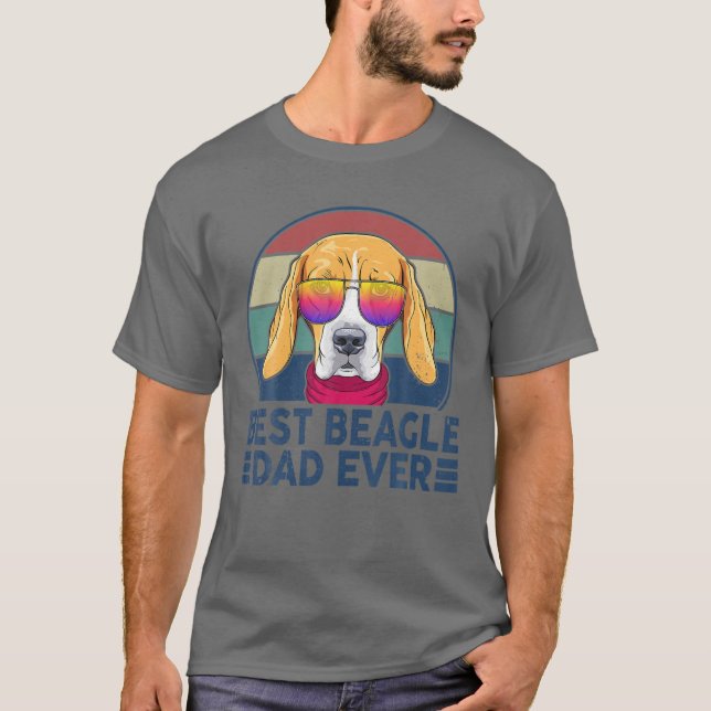 Camiseta El Mejor Beagle Papá De La Historia Para Perros. (Anverso)