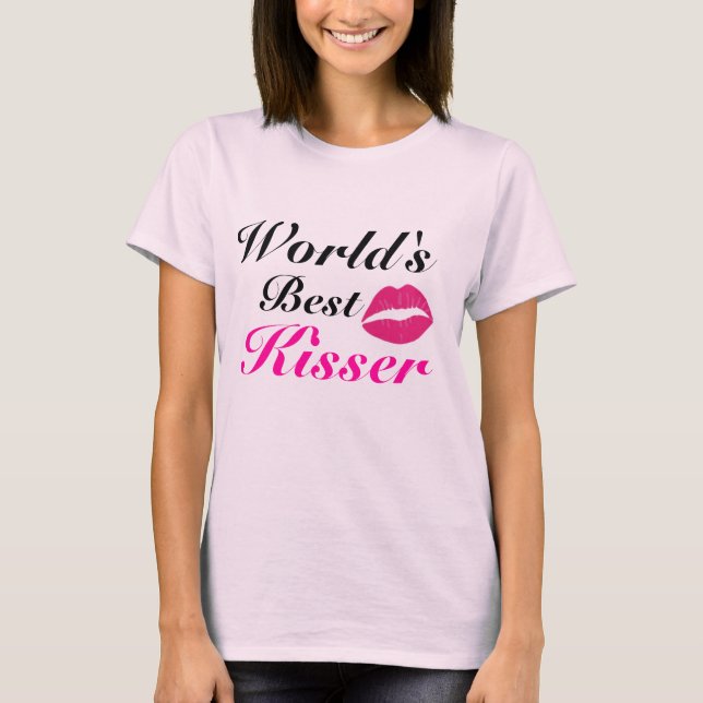Camiseta El mejor besador del mundo (Anverso)