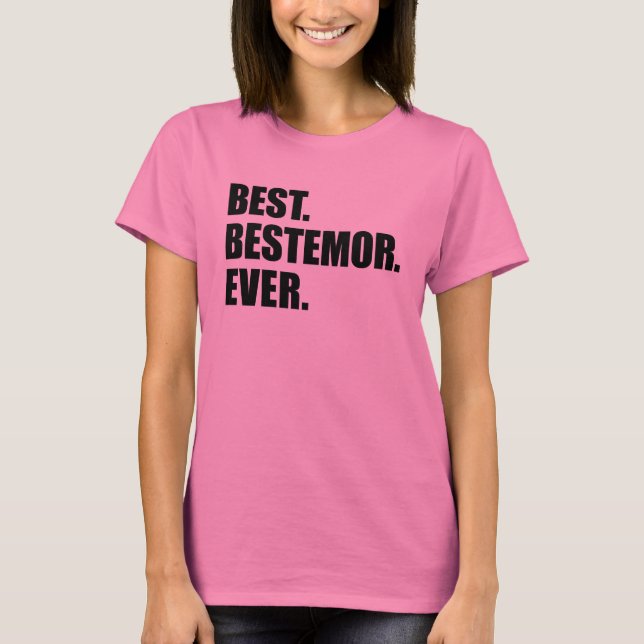 Camiseta El mejor. Bestemor. Nunca (Anverso)