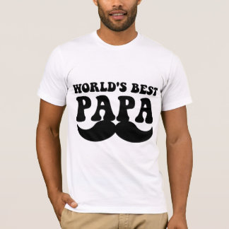 Camiseta el mejor bigote de la papá del mundo