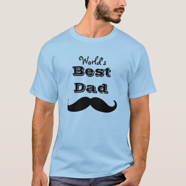 Camiseta El mejor bigote del papá del mundo (Anverso)