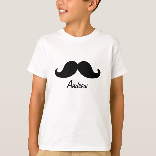 CAMISETA EL MEJOR BIGOTE NEGRO PERSONALIZADO (Anverso)