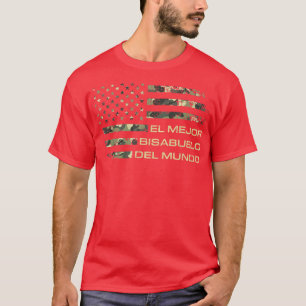 Camiseta El mejor bisabuelo del mundo hombres retro norteam
