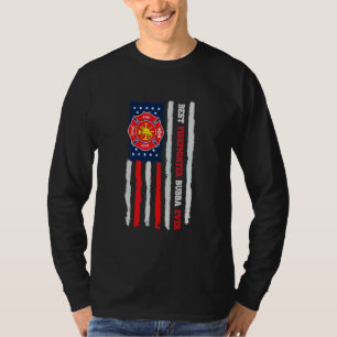 Camiseta El mejor bombero Bubba de hombre alguna vez bander