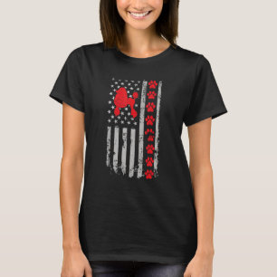 Camiseta El mejor bombero que le dio a mi papá la bandera d