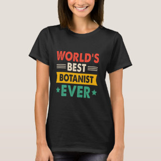 Camiseta El mejor botánico del mundo divertido retro