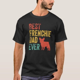 Camiseta El mejor Bulldog francés de moda papá retro francé