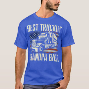 Camiseta El mejor camionero abueloGran Rig Semi Conductor d
