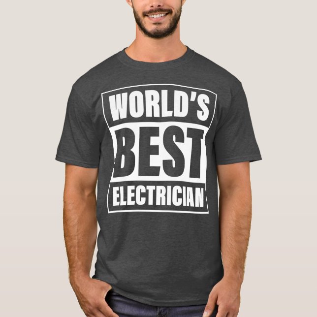 Camiseta El mejor capataz eléctrico de la Unión Electricist (Anverso)